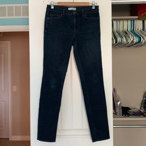 Ann Taylor Loft Modern Skinny dark wash jeans 26 2